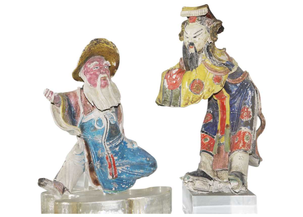 〈渭水聘賢〉交趾陶